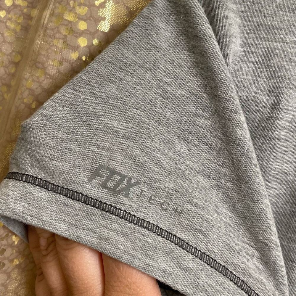 Fox Fox Racing Women’s M Grey Active Tech Classic Logo T-Shirt Short Sleeves - Picture 6 of 6